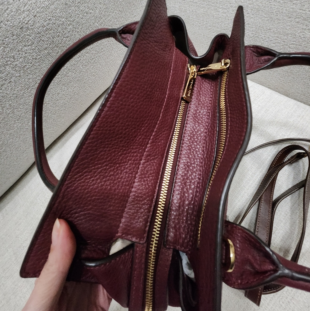 Euc Michael Kors Mckenna Leather Shoulder Bag Purse - Picture 7 of 15